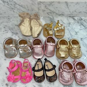 8 pairs of kids shoes - all size 1
